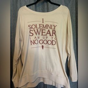 Hot Topic Harry Potter Marauder’s Map Reversible Sweater
